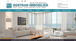 Desktop Screenshot of bertran-immobilier.fr